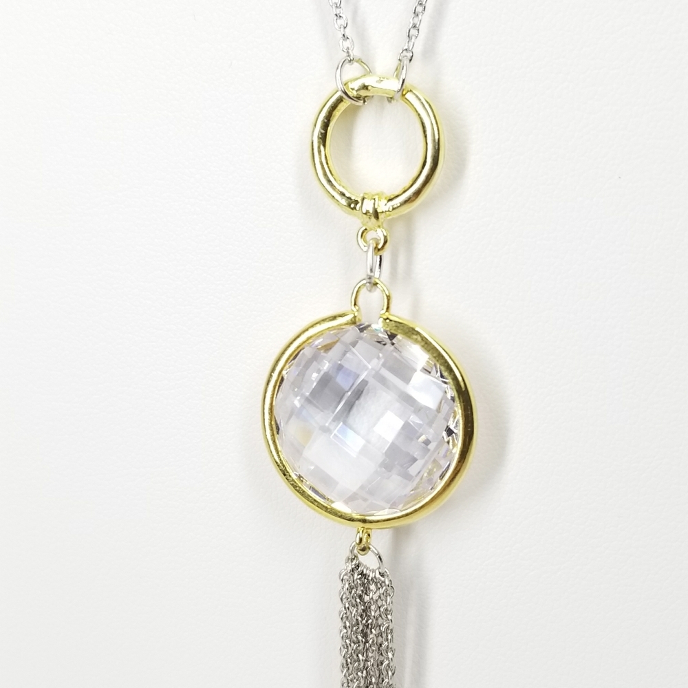 2 Ways Tassel CZ by the Yard Necklace NWT - Picture 12 of 12